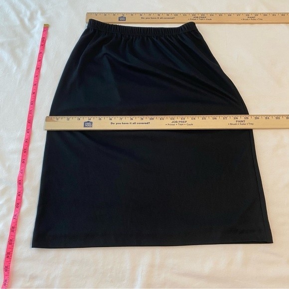 Blair 2 Piece Jacket Skirt Black Red Silver Floral Abstract Career Evening SZ 6P - Picture 11 of 12